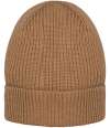 NS015 Native Spirit Responsible Wool Beanie Dark Camel colour image